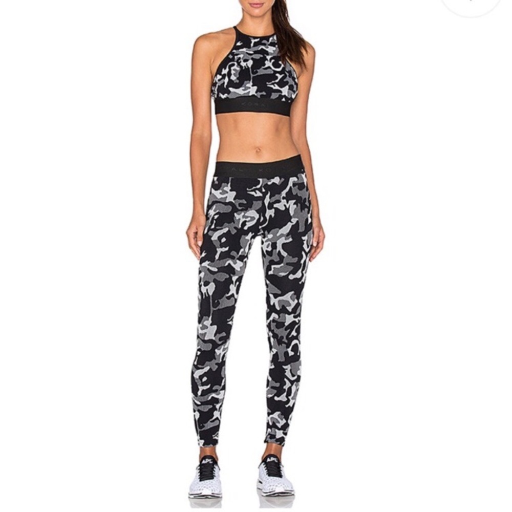 Koral Knockout High Rise Cropped Camo Leggings - Picture 1 of 11